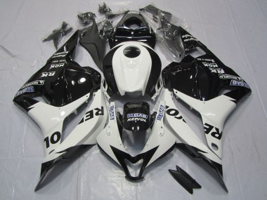 2009-2012 White and Black Repsol CBR600RR Fairings