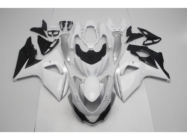 2009-2016 Gloss White and Silver GSXR 1000 Fairings