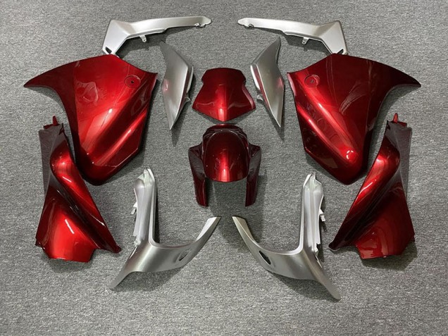 2010-2013 Red and Silver VFR1200 Fairings