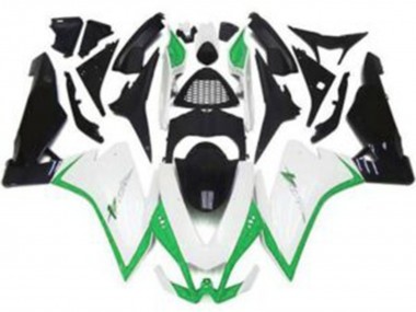 2010-2015 Gloss White & Green RSV4 1000 Fairings