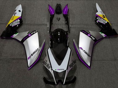 2010-2015 Silver Pirelli & Purple RSV4 1000 Fairings