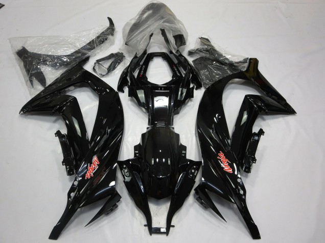 2011-2015 Gloss Black Red ZX10R Fairings