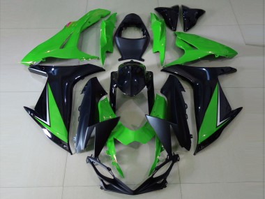 2011-2024 Gloss Green and Black GSXR 600-750 Fairings