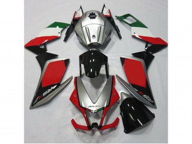 2012-2015 Silver and Red RS4 125 Fairings