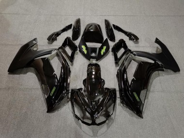 2012-2016 Black and Green Ninja 650R Fairings