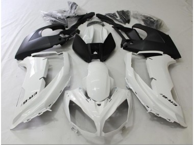 2012-2016 Black and White Ninja 650R Fairings