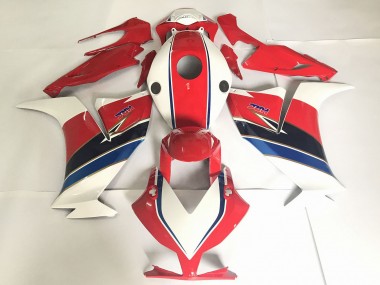 2012-2016 Red with White / Blue CBR1000RR Fairings