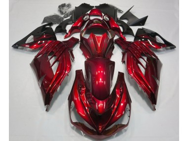 2012-2021 Fire Red Gloss ZX14R Fairings