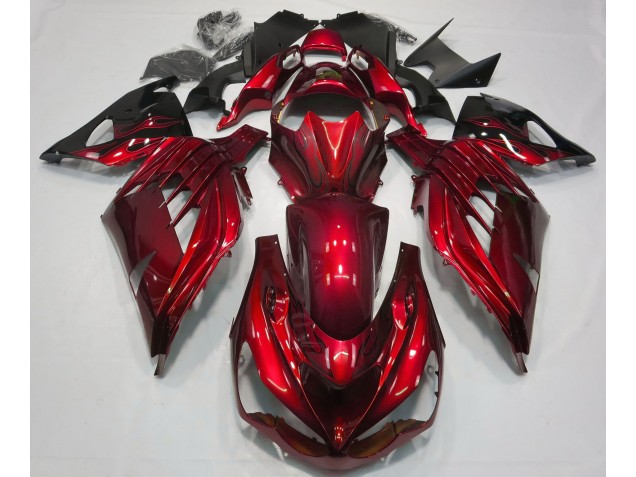 2012-2021 Fire Red Gloss ZX14R Fairings