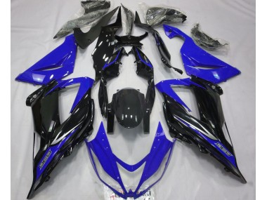 2013-2018 Black and Blue ZX6R Fairings