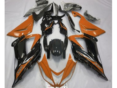 2013-2018 Black and Orange ZX6R Fairings