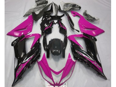 2013-2018 Black and Pink ZX6R Fairings