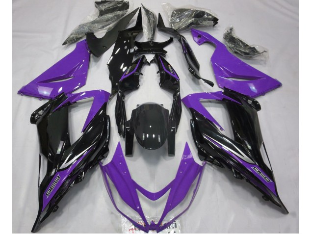 2013-2018 Black and Purple ZX6R Fairings