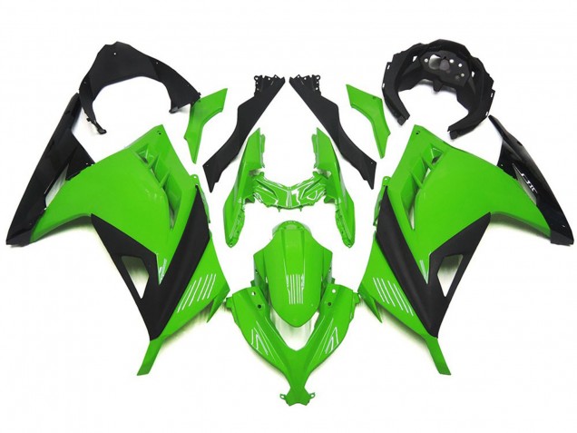 2013-2018 High Gloss Green and Black Ninja 300 Fairings