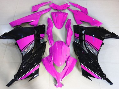 2013-2018 Hot Pink and Black Ninja 300 Fairings