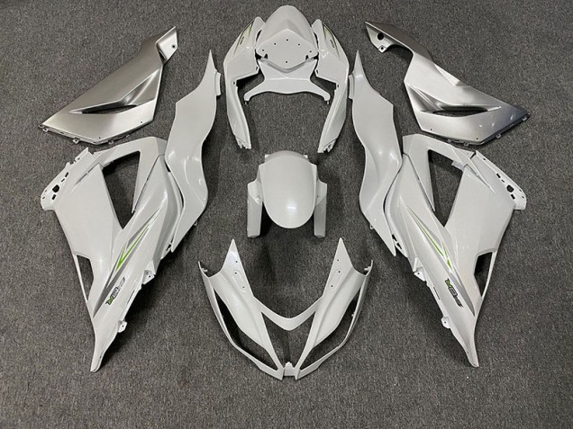 2013-2018 Pearl White ZX6R Fairings