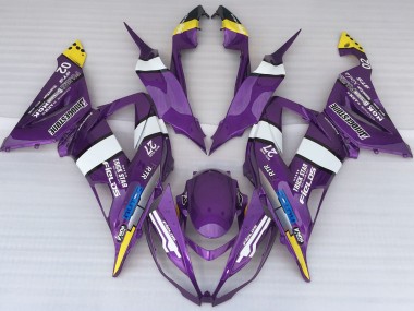 2013-2018 Purple Logo Style ZX6R Fairings