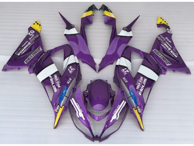 2013-2018 Purple Logo Style ZX6R Fairings