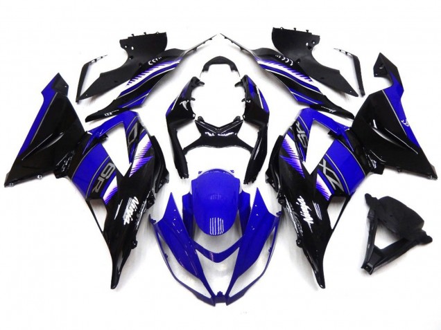 2013-2018 Vibrant Deep Blue and Black ZX6R Fairings