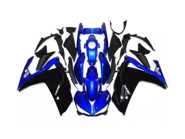 2015-2018 Gloss Black and Blue R3 Fairings