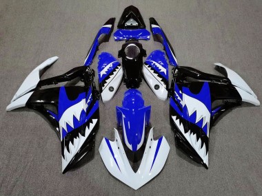 2015-2018 White Shark & Blue R3 Fairings