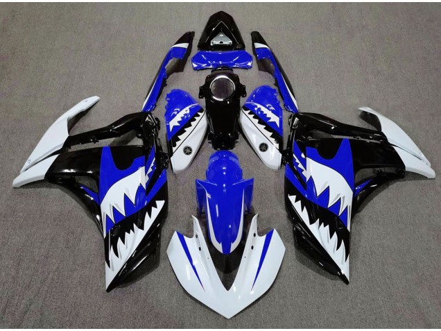 2015-2018 White Shark & Blue R3 Fairings