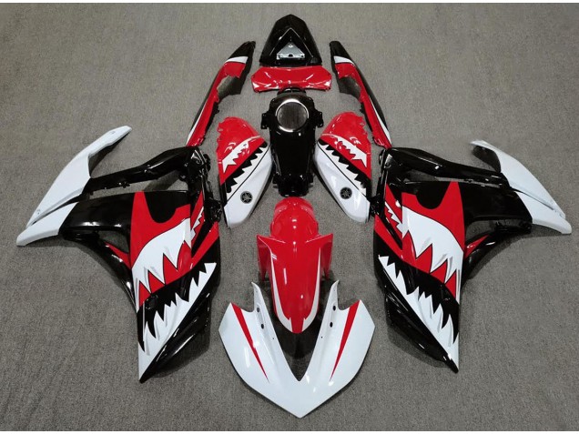 2015-2018 White Shark & Red R3 Fairings