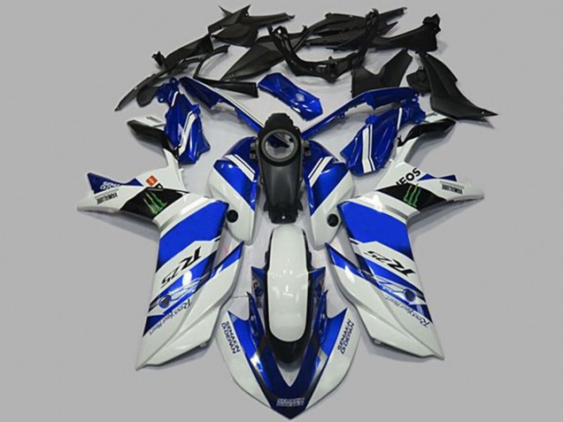 2015-2018 White and Blue R3 Fairings