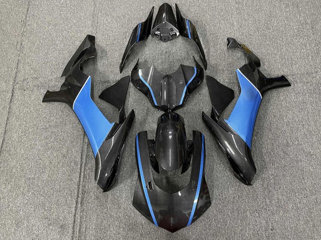 2015-2019 Carbon Fiber & Light Blue R1 Fairings