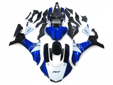 2015-2019 White and Blue R1 Fairings