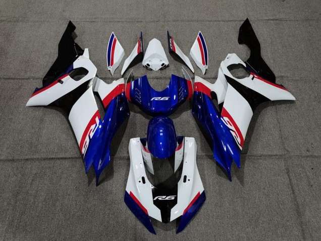 2017-2021 Blue White and Red R6 Fairings