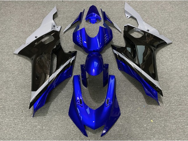 2017-2021 Cement Black and Blue R6 Fairings