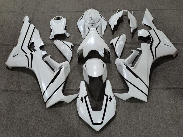 2017-2023 Pearl White & Black Lining CBR1000RR Fairings