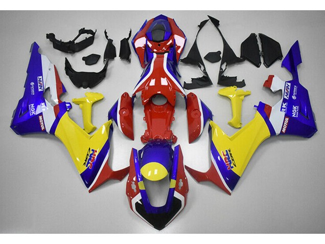 2017-2023 Red Blue and Yellow HRC CBR1000RR Fairings