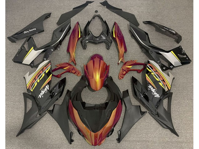 2018-2023 Liquid Orange and Grey Ninja 400 Fairings