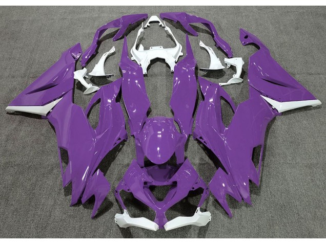 2019-2023 Gloss Purple & White ZX6R Fairings